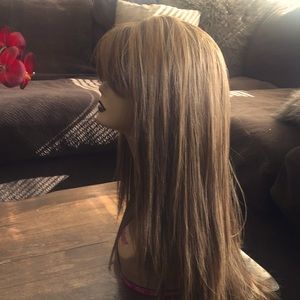 Human hair 21 inch from part to end, straight